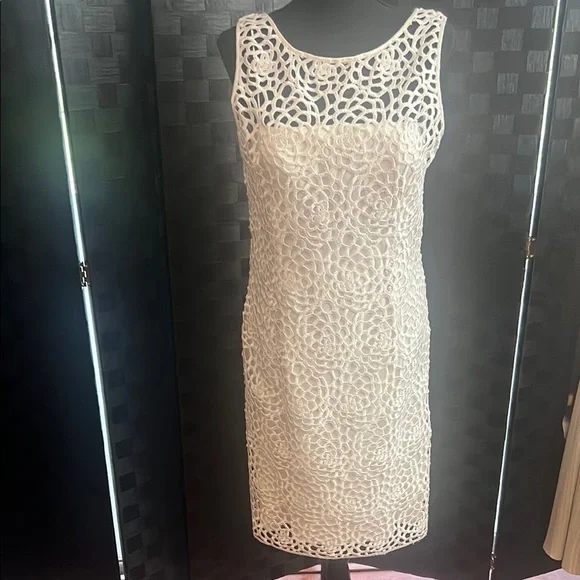 beige and white dresses Beige Square Neck Puffed Sleeve Midi Dress & Reviews - Beige - Dresses